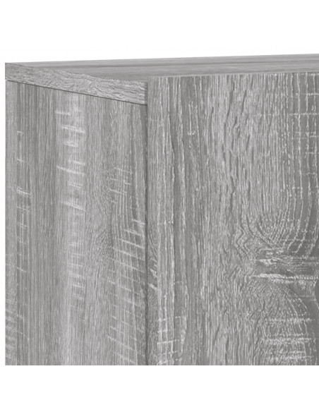 Mobili TV a Muro 5pz Grigio Sonoma in Legno Multistrato