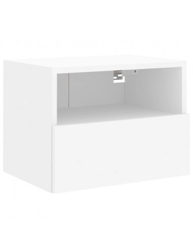 Mobili TV a Muro 5pz Bianchi in Legno Multistrato