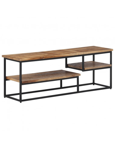 Mobile Porta TV 110x30x39 cm in Teak Massello di Recupero