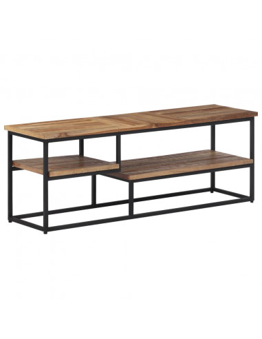 Mobile Porta TV 110x30x39 cm in Teak Massello di Recupero