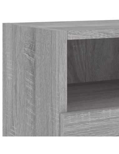 Mobili TV a Muro 5pz Grigio Sonoma in Legno Multistrato