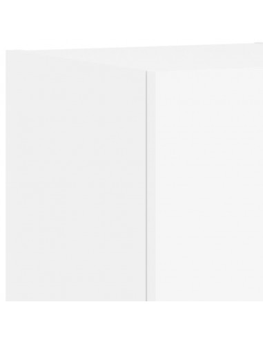 Mobili TV a Muro 5pz con Luci LED Bianchi