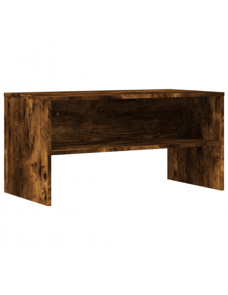 Mobile Porta TV Rovere Fumo 80x40x40 cm in Legno Multistrato