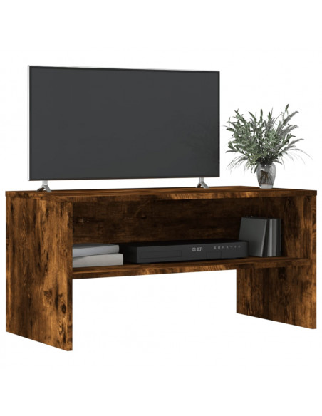 Mobile Porta TV Rovere Fumo 80x40x40 cm in Legno Multistrato