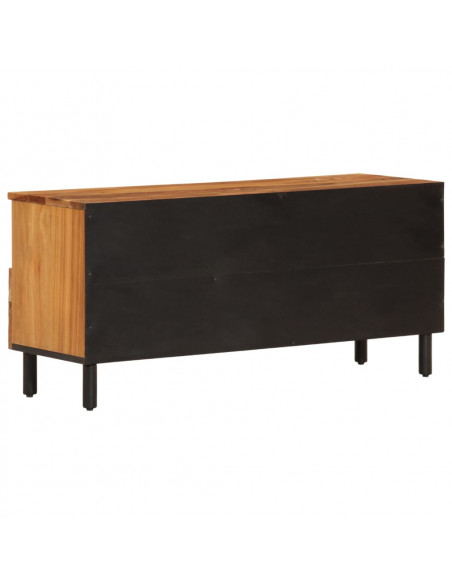 Mobile Porta TV 100x33x46 cm in Legno Massello di Acacia
