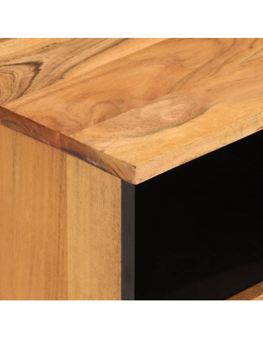 Mobile Porta TV 100x33x46 cm in Legno Massello di Acacia