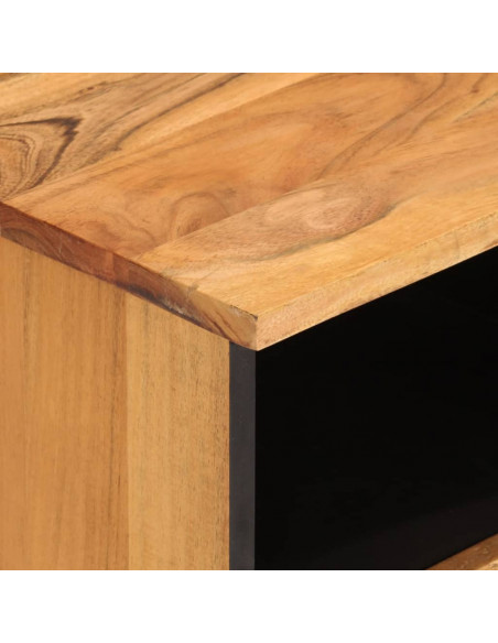 Mobile Porta TV 100x33x46 cm in Legno Massello di Acacia