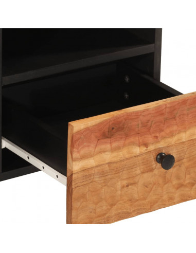 Mobile Porta TV 100x33x46 cm in Legno Massello di Acacia