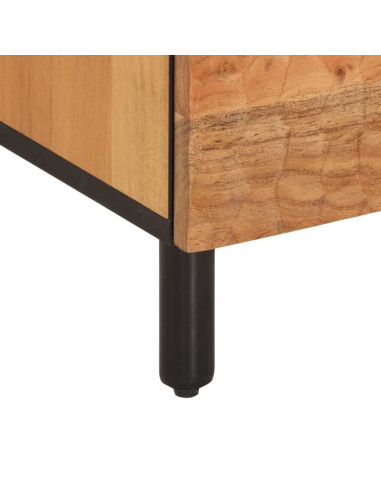 Mobile Porta TV 100x33x46 cm in Legno Massello di Acacia