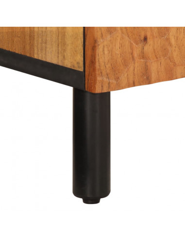 Mobile Porta TV 105x33x46 cm in Legno Massello di Acacia