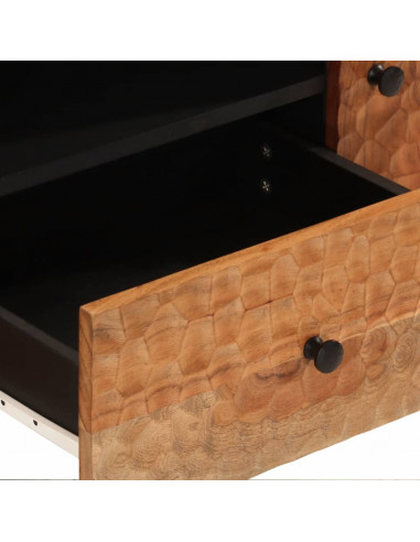 Mobile Porta TV 105x33x46 cm in Legno Massello di Acacia