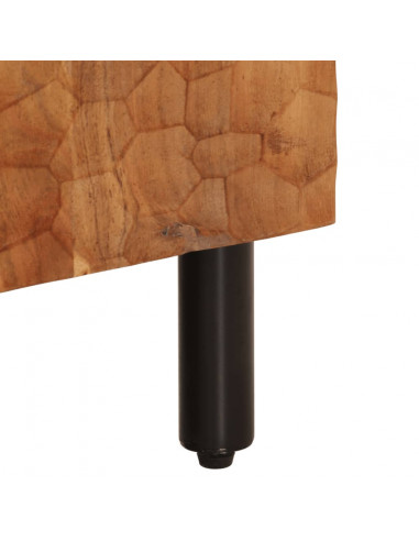 Mobile Porta TV 105x33x46 cm in Legno Massello di Acacia