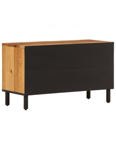 Mobile Porta TV 80x33x46 cm in Legno Massello di Acacia