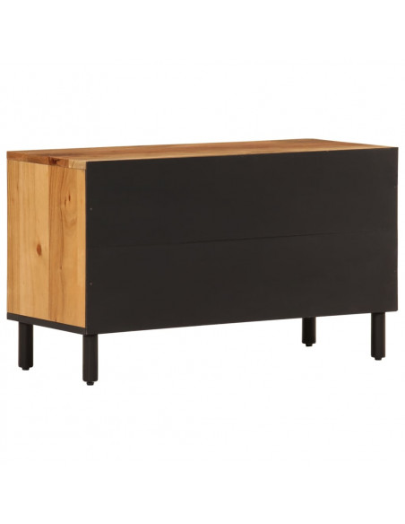 Mobile Porta TV 80x33x46 cm in Legno Massello di Acacia