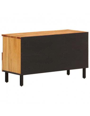 Mobile Porta TV 80x33x46 cm in Legno Massello di Acacia