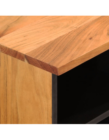 Mobile Porta TV 80x33x46 cm in Legno Massello di Acacia