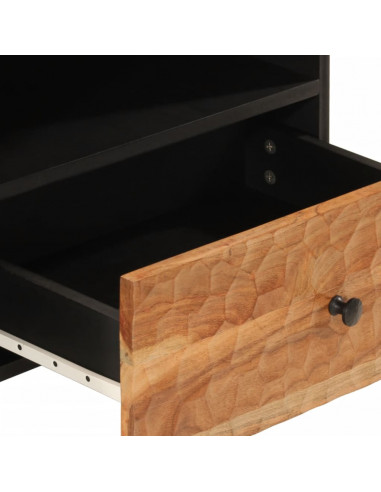 Mobile Porta TV 80x33x46 cm in Legno Massello di Acacia