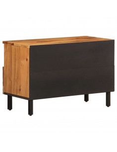 Mobile Porta TV 70x33x46 cm in Legno Massello di Acacia 2