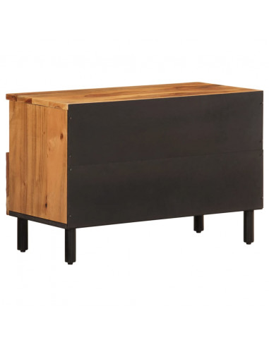 Mobile Porta TV 70x33x46 cm in Legno Massello di Acacia