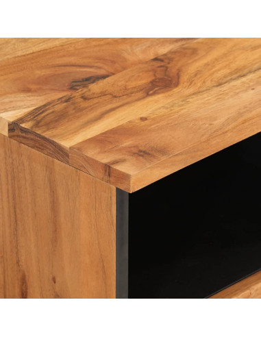 Mobile Porta TV 70x33x46 cm in Legno Massello di Acacia