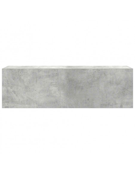 Armadietto da Bagno Grigio Cemento 100x25x30 cm in Truciolato