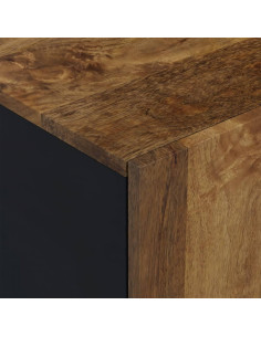 Mobile TV 80x33x46cm Legno Massello Mango e Legno Multistrato 2