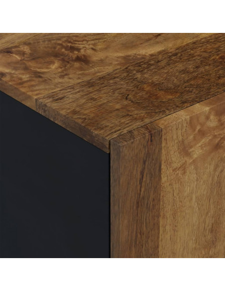 Mobile TV 80x33x46cm Legno Massello Mango e Legno Multistrato