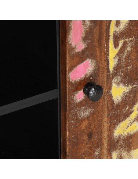 Mobile TV 80x33x46cm Legno Massello Recupero Legno Multistrato