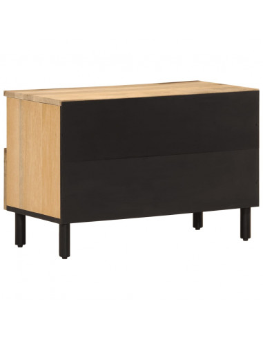 Mobile Porta TV 70x33x46 cm in Legno Massello di Mango