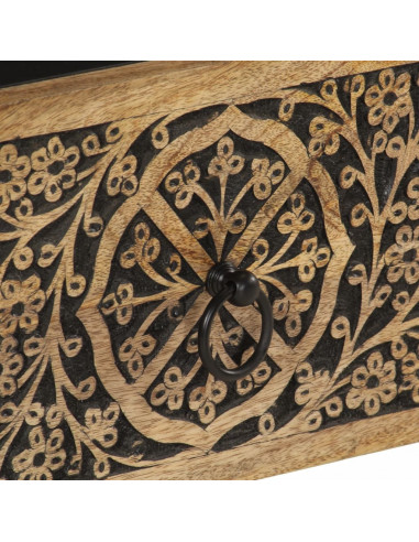 Mobile Porta TV 70x33x46 cm in Legno Massello di Mango