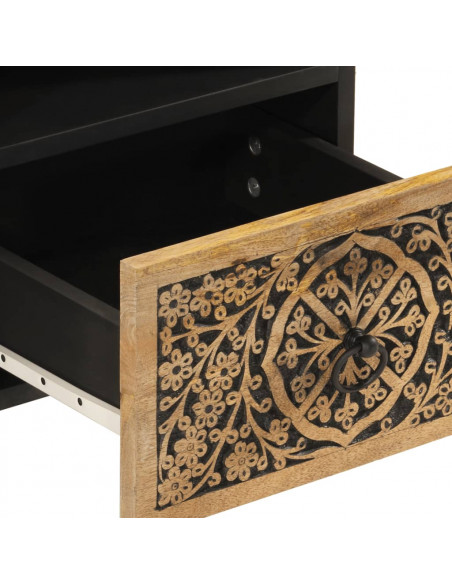 Mobile Porta TV 70x33x46 cm in Legno Massello di Mango