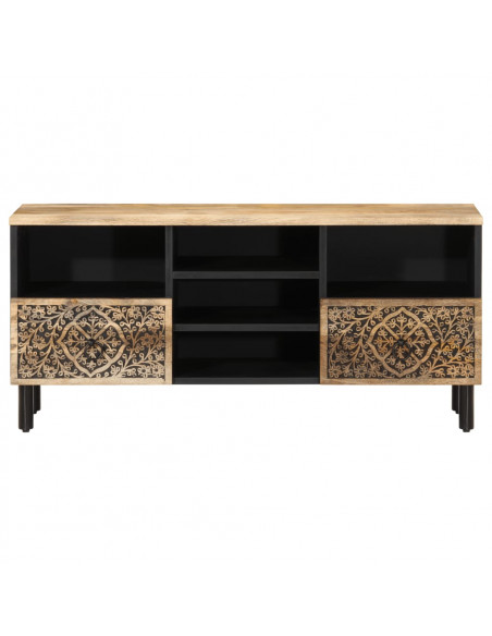 Mobile Porta TV 100x33x46 cm in Legno Massello di Mango