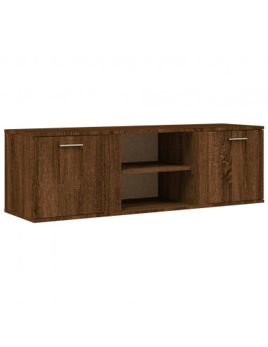 Mobile Porta TV Rovere Marrone 120x34x37 cm Legno Multistrato