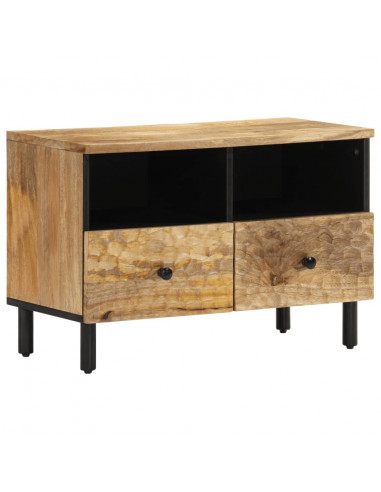 Mobile Porta TV 70x33x46 cm in Legno Massello di Mango