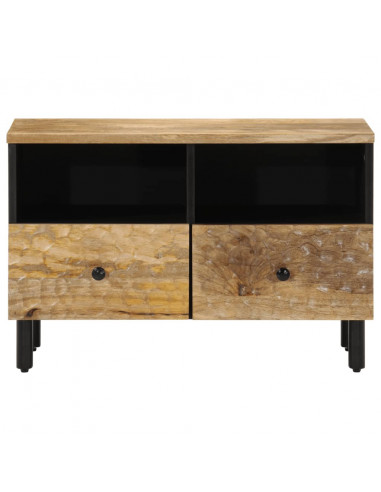 Mobile Porta TV 70x33x46 cm in Legno Massello di Mango