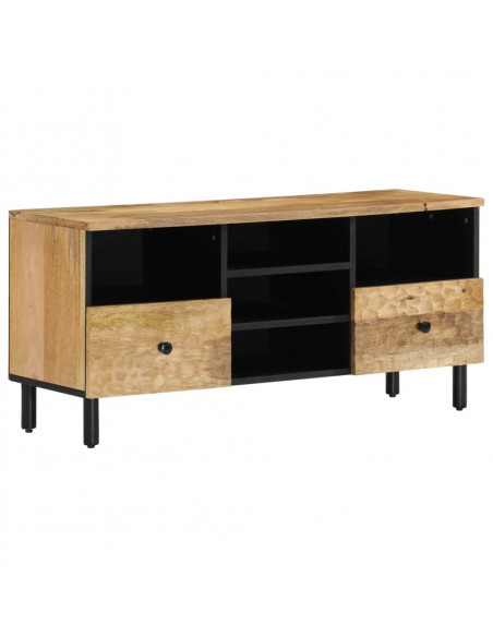 Mobile Porta TV 100x33x46 cm in Legno Massello di Mango