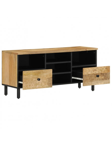 Mobile Porta TV 100x33x46 cm in Legno Massello di Mango