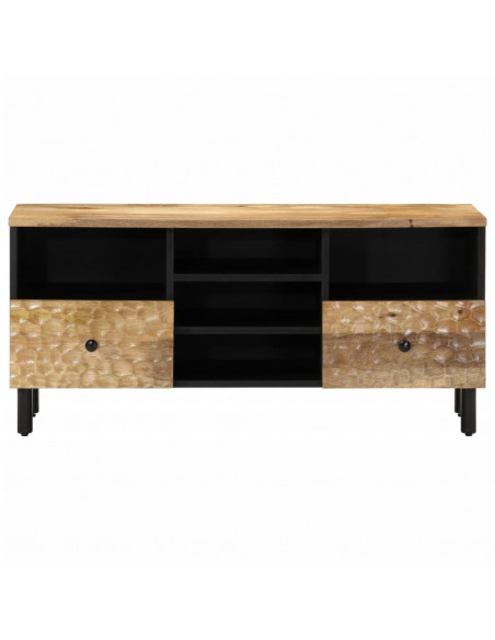 Mobile Porta TV 100x33x46 cm in Legno Massello di Mango