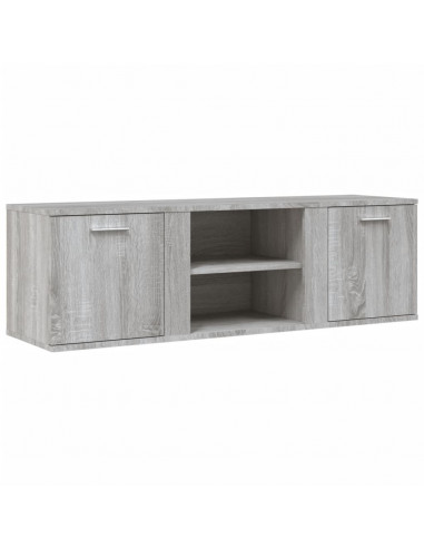 Mobile Porta TV Grigio Sonoma 120x34x37 cm in Legno Multistrato