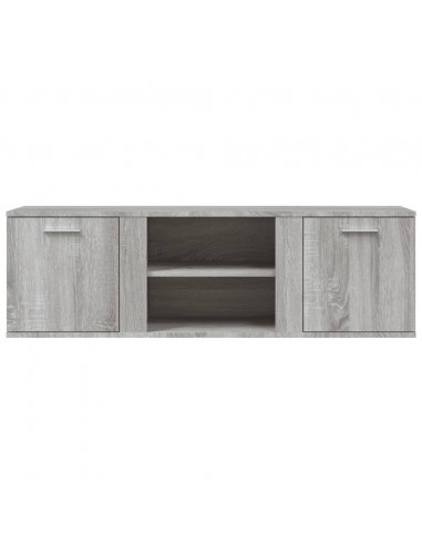 Mobile Porta TV Grigio Sonoma 120x34x37 cm in Legno Multistrato