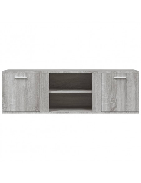 Mobile Porta TV Grigio Sonoma 120x34x37 cm in Legno Multistrato