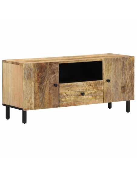Mobile Porta TV 105x33x46cm in Legno Massello di Mango