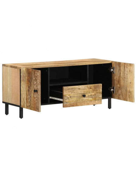 Mobile Porta TV 105x33x46cm in Legno Massello di Mango