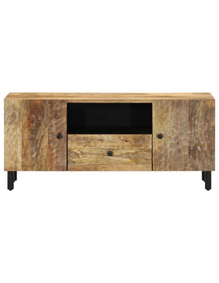 Mobile Porta TV 105x33x46cm in Legno Massello di Mango