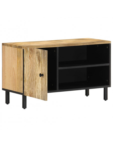 Mobile Porta TV 80x31x46 cm in Legno Massello di Mango