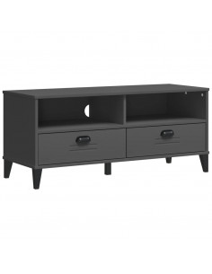 Mobile TV VIKEN Grigio Antracite in Legno Massello di Pino 2