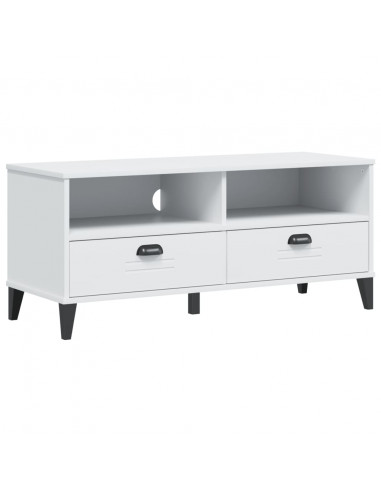 Mobile Porta TV VIKEN Bianco in Legno Massello di Pino
