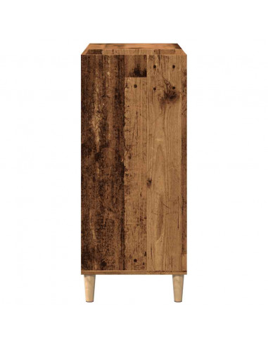 Mobile Porta Dischi Legno Antico 84,5x38x89cm Legno Multistrato