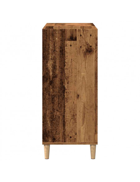 Mobile Porta Dischi Legno Antico 84,5x38x89cm Legno Multistrato