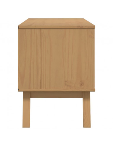 Mobile TV OLDEN Marrone 114x43x57 cm in Legno Massello di Pino